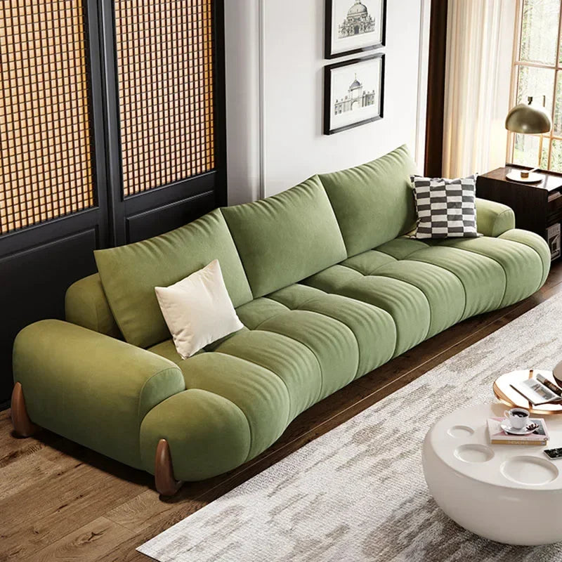 Luxury Curved Living Room Sofa Set - Modern Sectional Couch for Home, Office & Lounge - Comfortable Upholstered Furniture for Relaxing & Entertaining