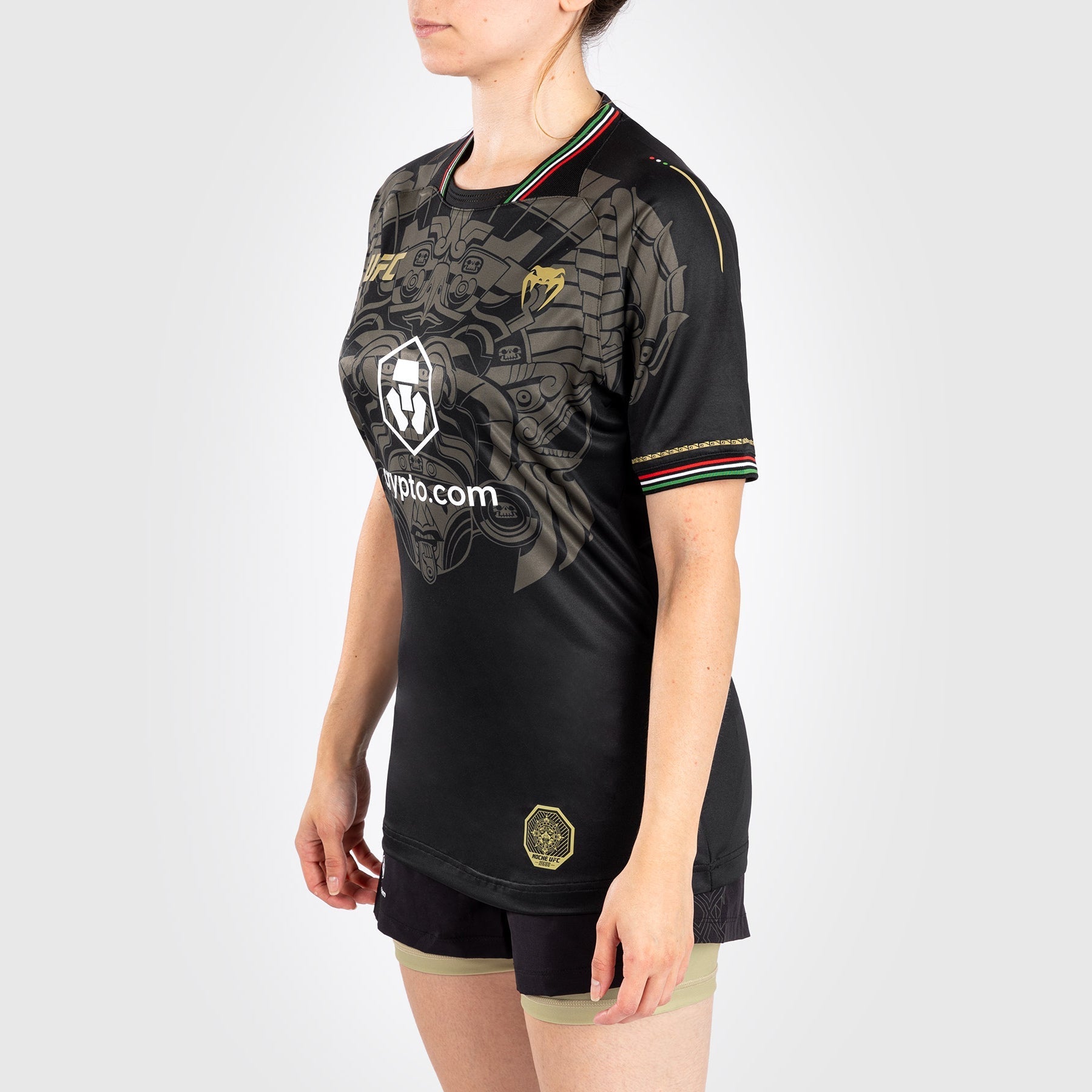 Venum Authentic UFC Fight Night Women's Walkout Jersey - Black | Official MMA Octagon Apparel for Training & Events
