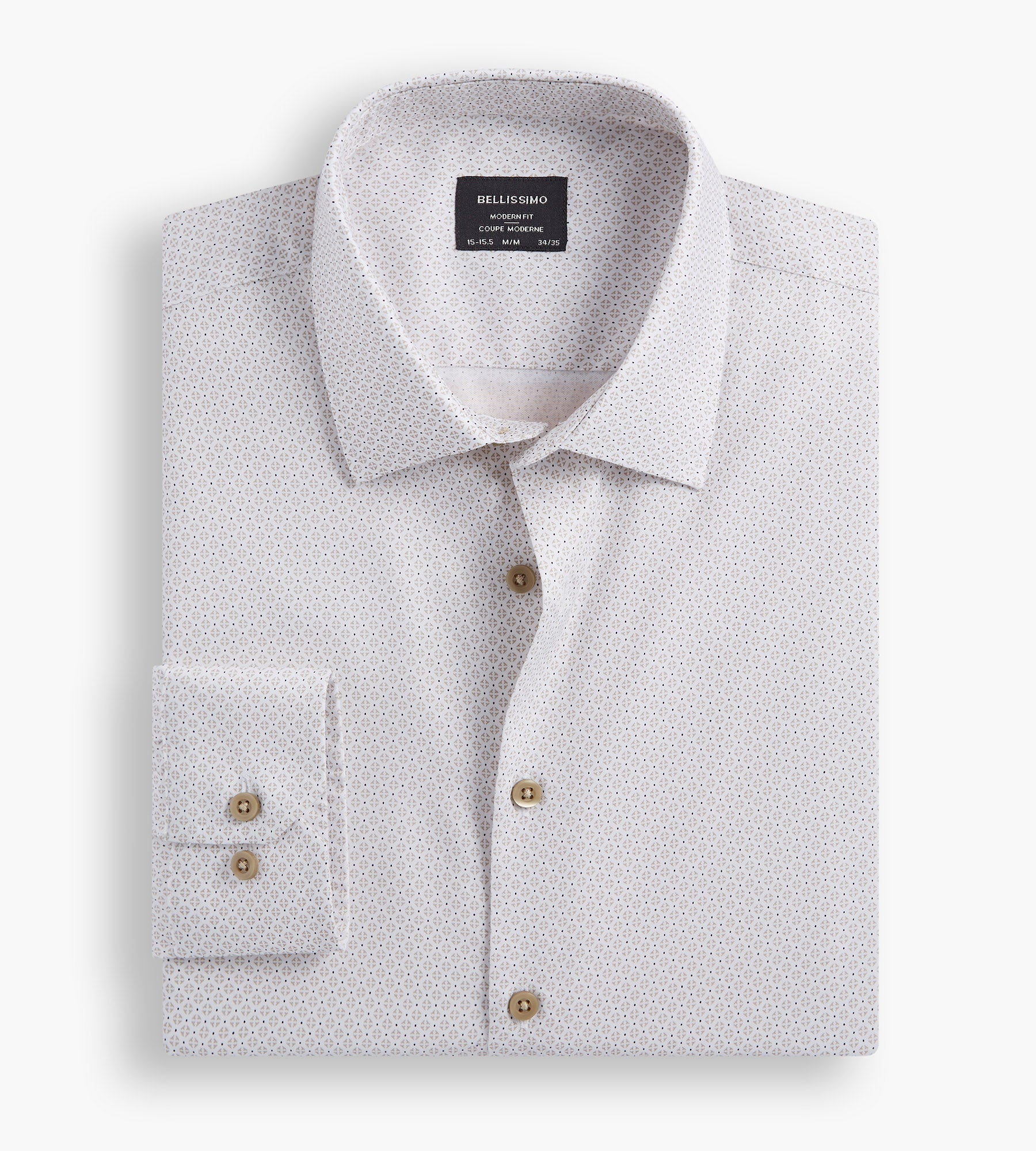Modern Fit Non-Iron Printed Sateen Dress Shirt for Men - Comfortable Office & Formal Wear - Perfect for Business Meetings, Weddings & Special Occasions