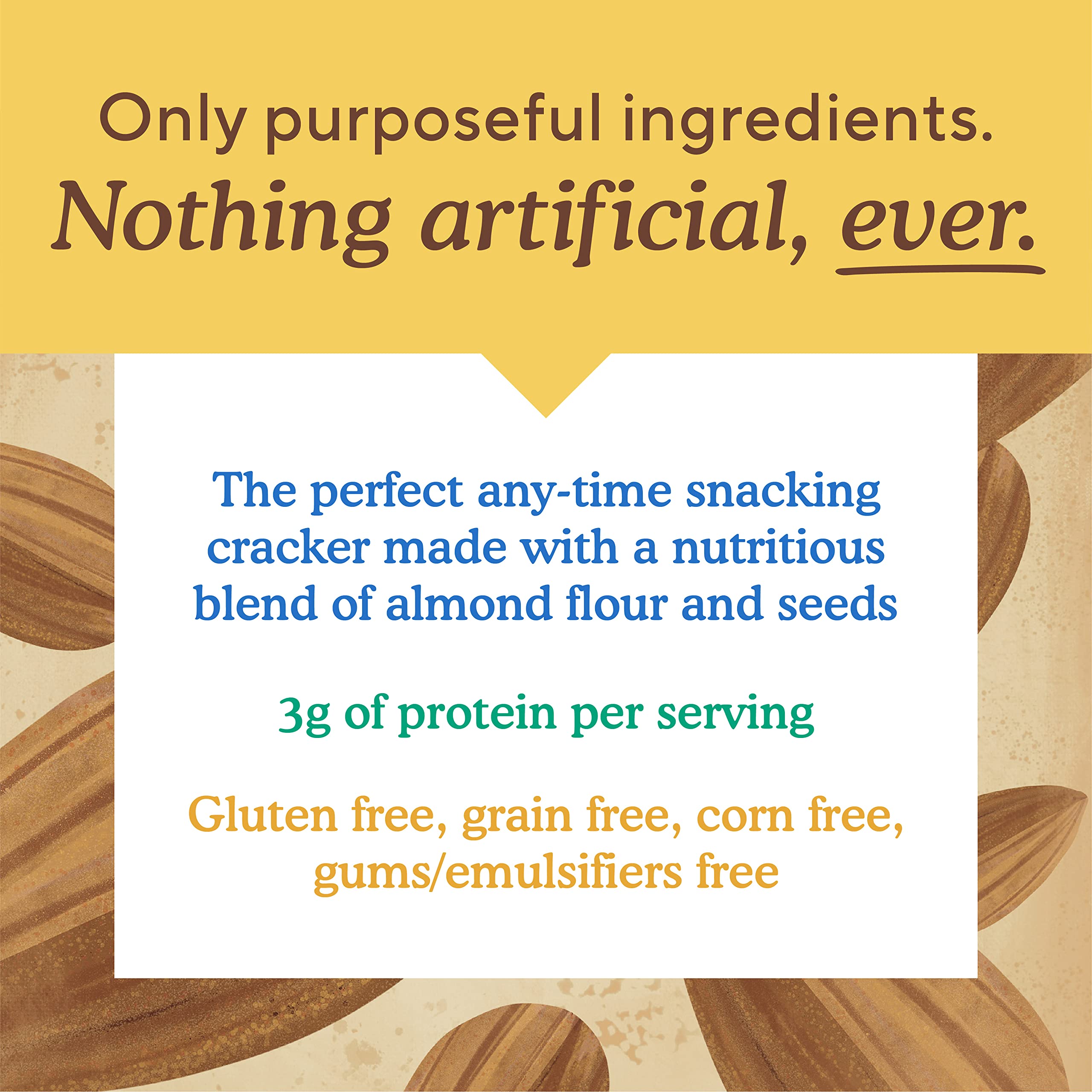 Simple Mills Almond Flour Crackers, Farmhouse Cheddar - Gluten Free, Healthy Snacks, 4.25 Oz (Pack of 1) | Keto-Friendly, Paleo, Vegan | Perfect for Lunchboxes, Parties & On-the-Go Snacking
