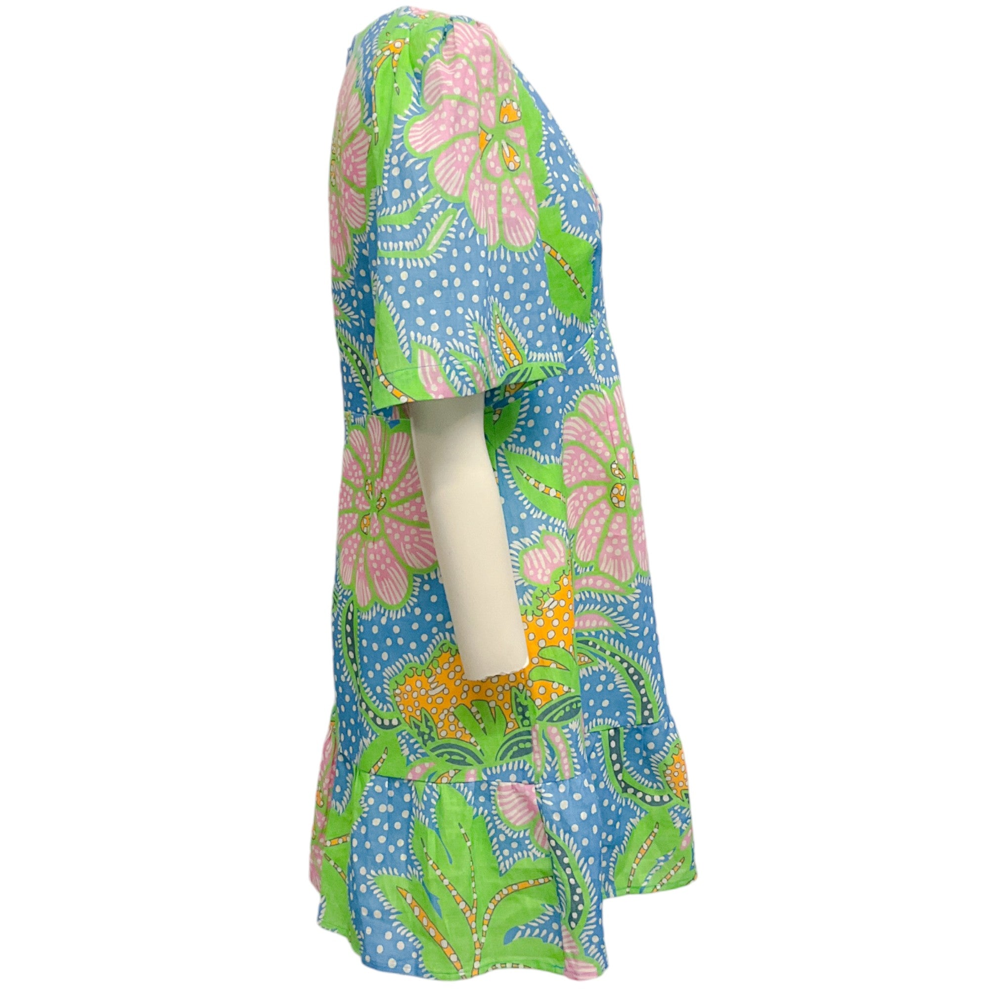 Rhode Blue Multi Marianna Dress - Women's Floral Print Summer Maxi Dress for Beach, Vacation & Casual Wear