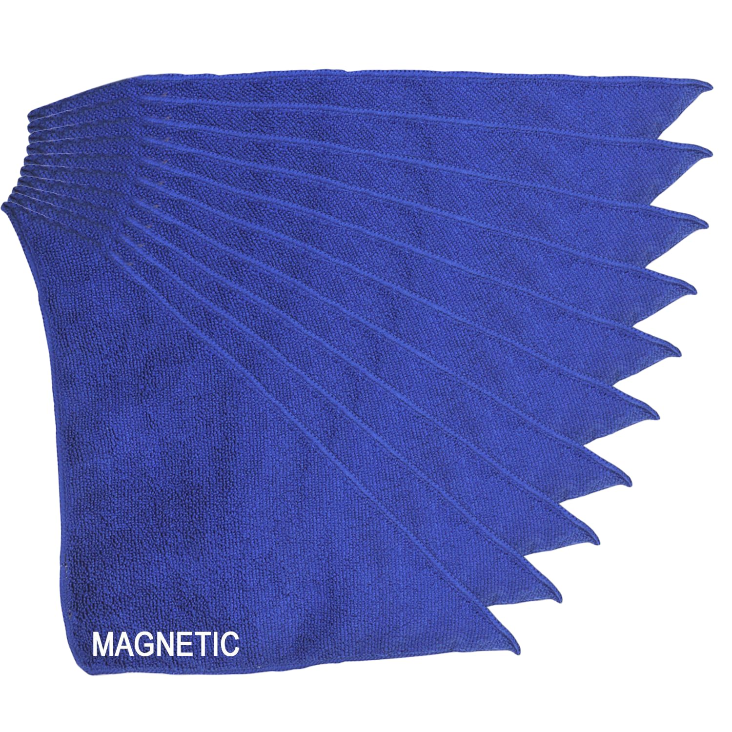 KleenSlate Dry Erase Magnetic Microfiber Cleaning Cloths - 10 Pack, Blue - Perfect for Whiteboards, Glass Boards & Classroom Use