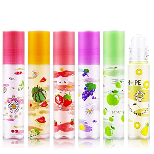 Moisturizing Color Changing Transparent Peach Lip Oil - Fruity Flavored Lip Gloss for Hydration & Shine | Perfect for Daily Wear, Date Night & Makeup Looks