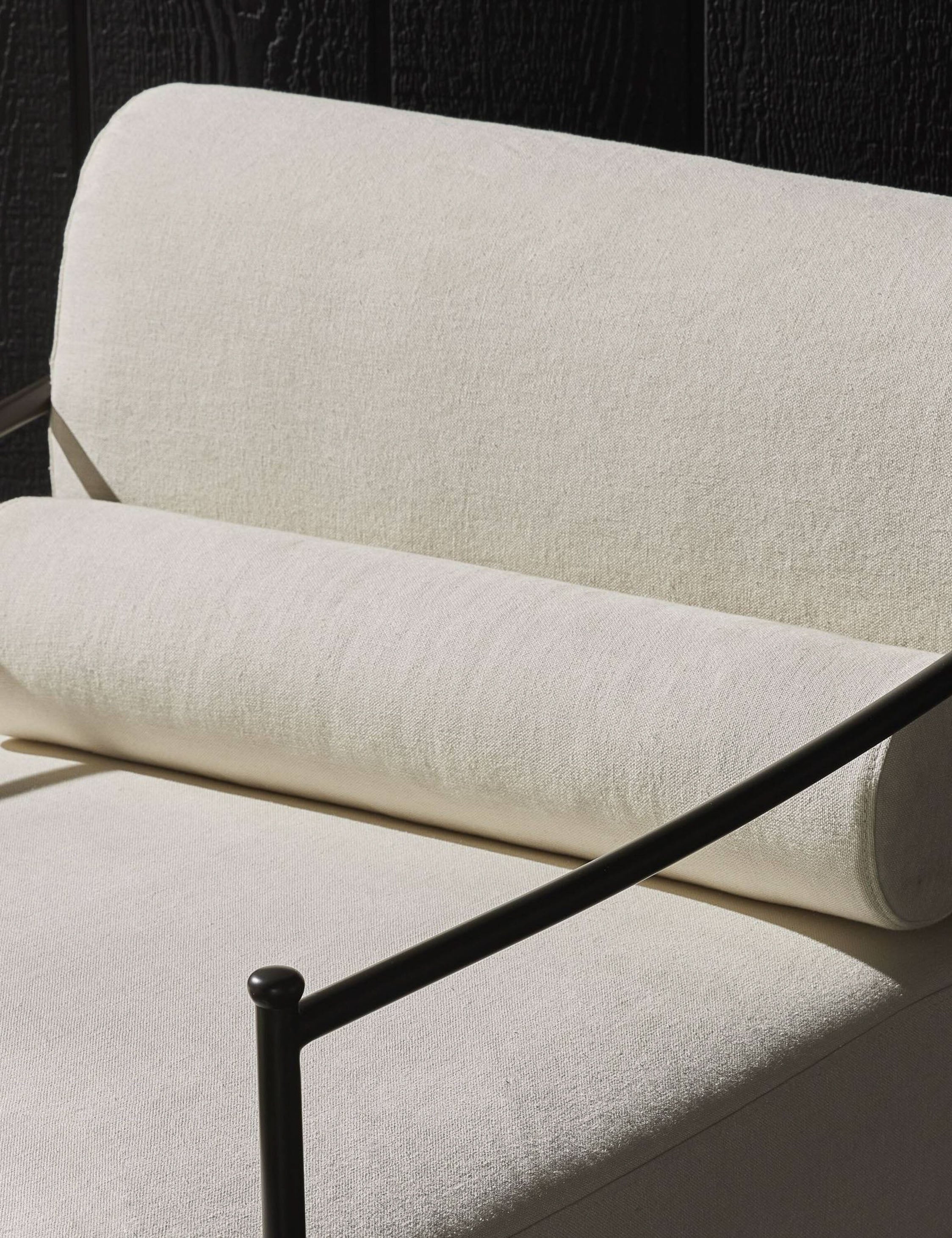 Granger Indoor/Outdoor Chaise Lounge by Amber Lewis x Four Hands - Modern Patio Furniture for Poolside, Garden & Living Room Relaxation