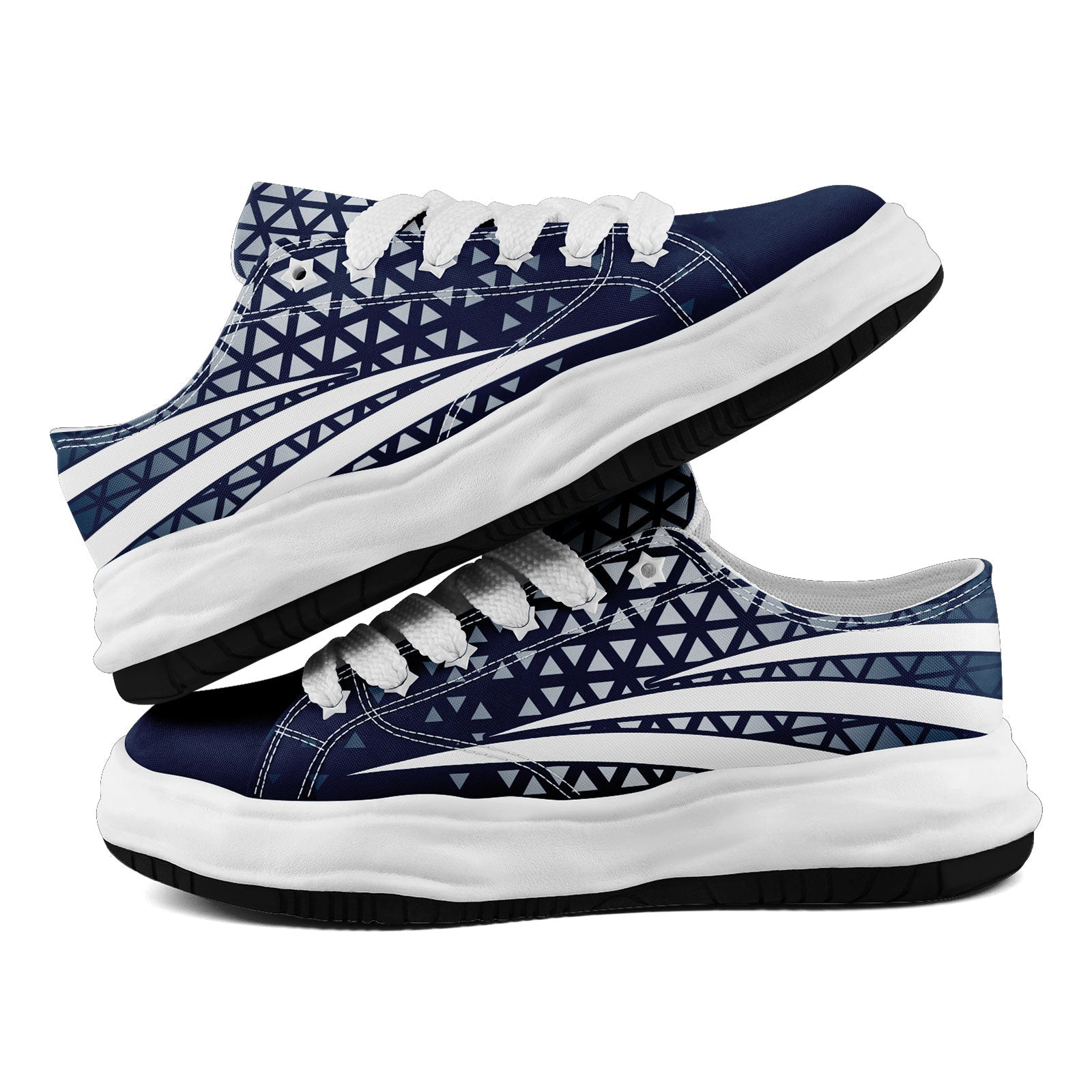 Custom Blue & White Texas Personalized Sneakers - FN038 D023003 Size 9 | Handmade Custom Shoes for Men & Women | Perfect for Casual Wear, Texas Pride Events & Unique Gifts