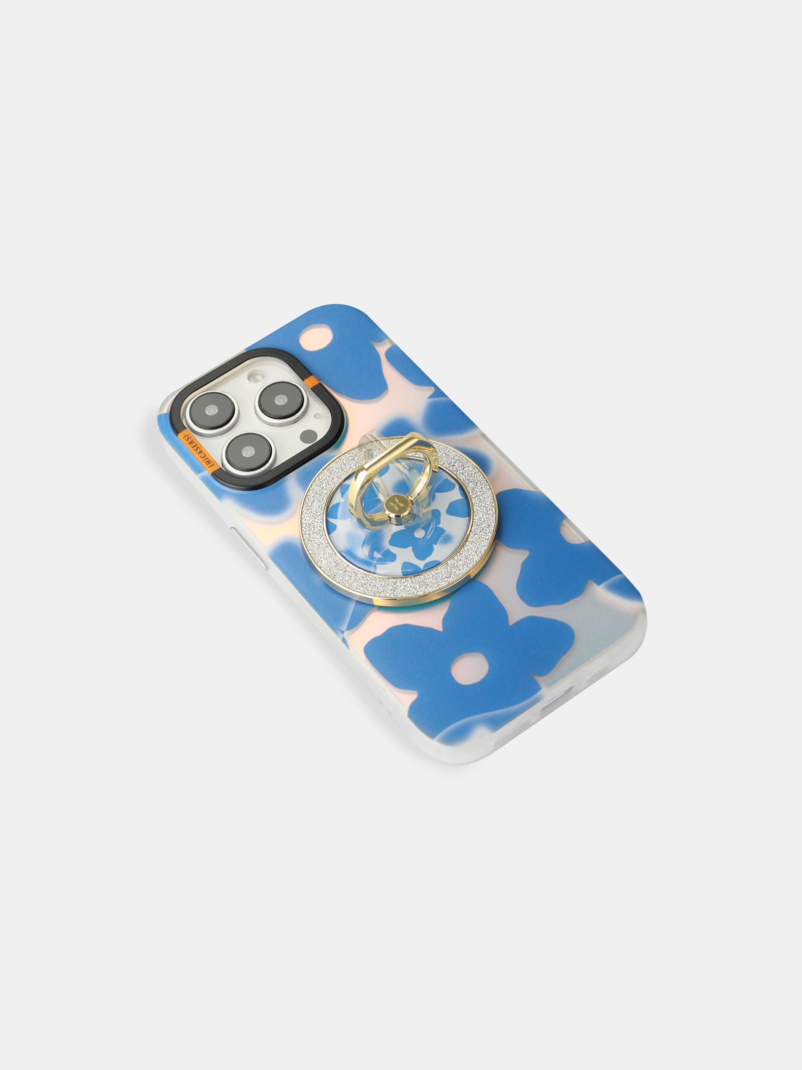 Magnetic Spinner Ring for iPhone Magsafe - Shimmering Azure Blue, Stress Relief & Fidget Toy for Adults, Perfect for Office, Travel & Anxiety Relief