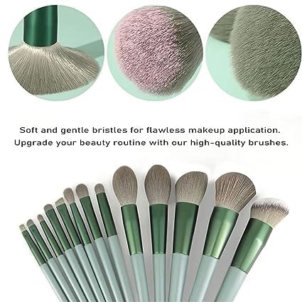 Bajajbeautyshop 13-Piece Professional Makeup Brush Set - Eye Shadow, Eyeliner, Blending & Powder Brushes for Flawless Makeup Application | Perfect for Travel & Everyday Use