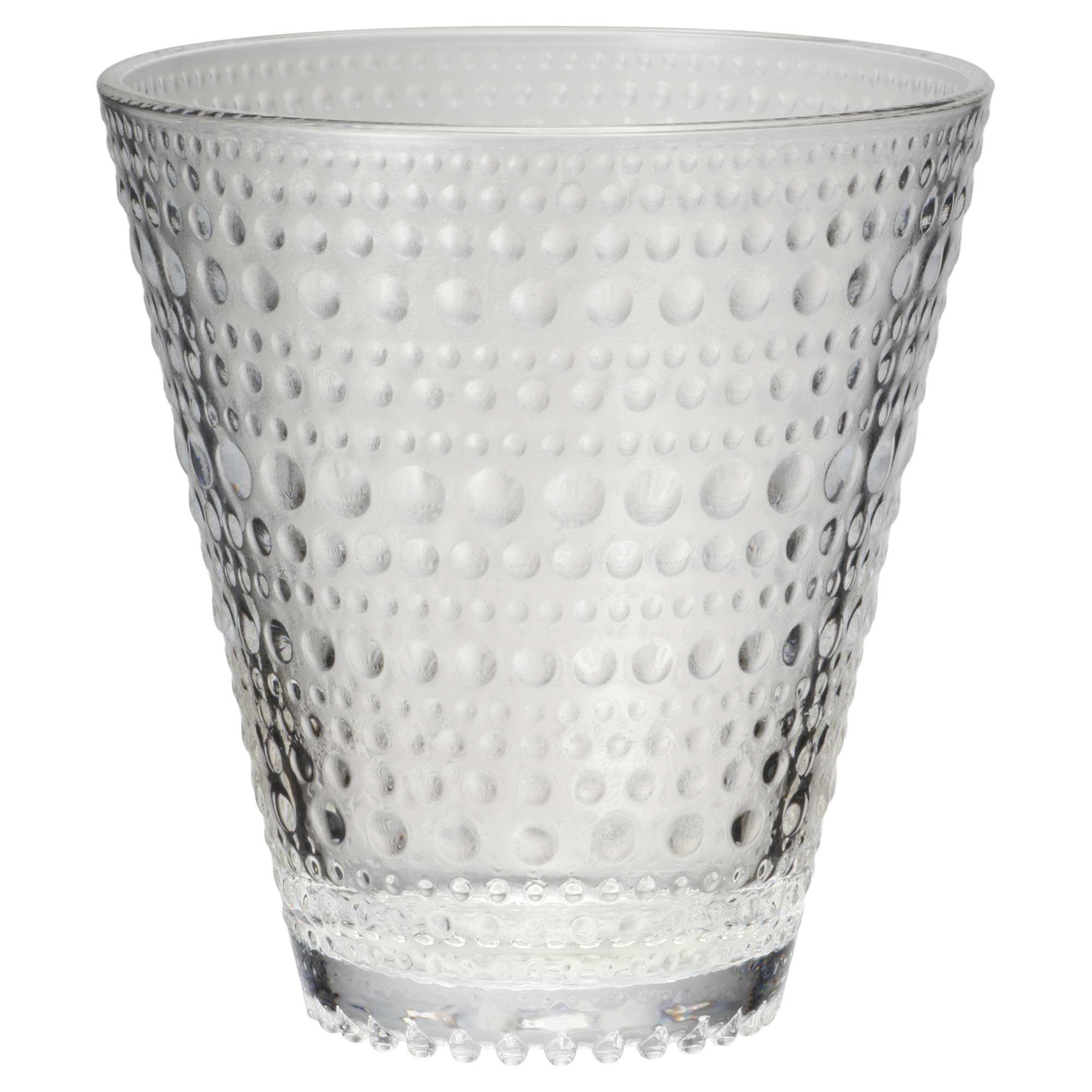 Iittala Kastehelmi Clear Glass Tumblers Set of 2 - Modern Scandinavian Drinking Glasses for Water, Juice & Cocktails - Perfect for Home, Restaurant & Party Use