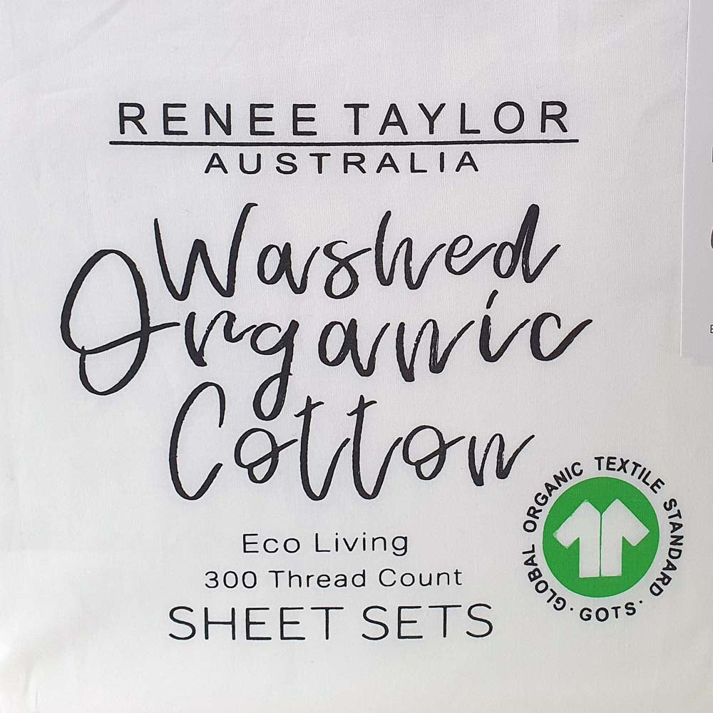 Premium 100% Organic Cotton Percale Sheet Set - 300 Thread Count, White King Size - Ultra Soft & Breathable for a Comfortable Night's Sleep - Perfect for Master Bedrooms, Guest Rooms & Luxury Hotels