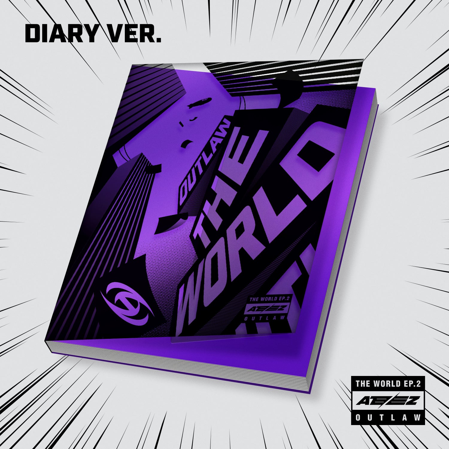 ATEEZ 9th Mini Album 'THE WORLD EP.2 : OUTLAW' - K-Pop Music CD with Photobook & Poster - Perfect for K-Pop Fans & Album Collectors - Great Gift for Birthdays & Special Occasions