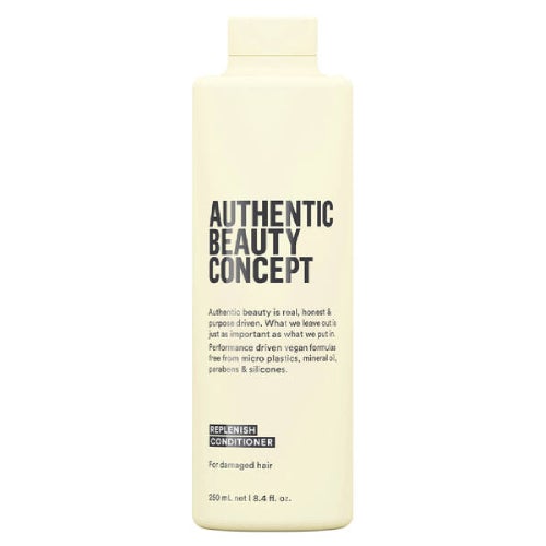 Authentic Beauty Concept Replenish Conditioner - Hydrating & Repairing Hair Treatment for Dry, Damaged Hair | Salon-Quality Deep Conditioning for Soft, Shiny Locks | Perfect for Daily Use & Post-Color Care