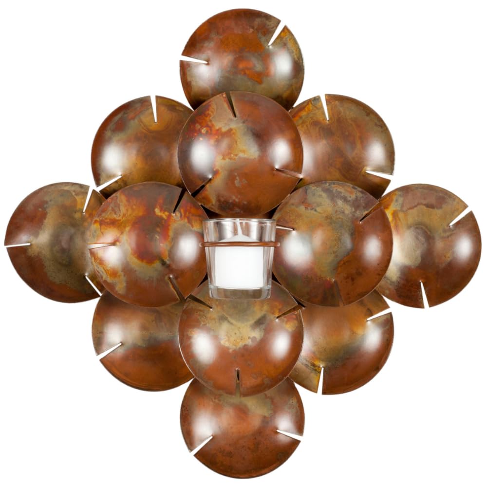 Safavieh Coco Shells Candle Holder Wall Sconce - Coastal Decor Wall Art for Living Room, Bedroom & Bathroom - Boho Beach House Decor