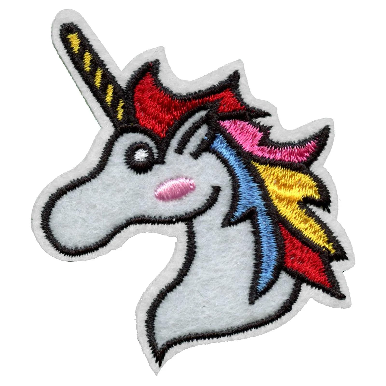 Blushing Unicorn Iron On Patch - Mystical Animal Embroidery for DIY Crafts, Costumes & Backpacks - Cute Sew On Applique for Kids Clothing & Accessories