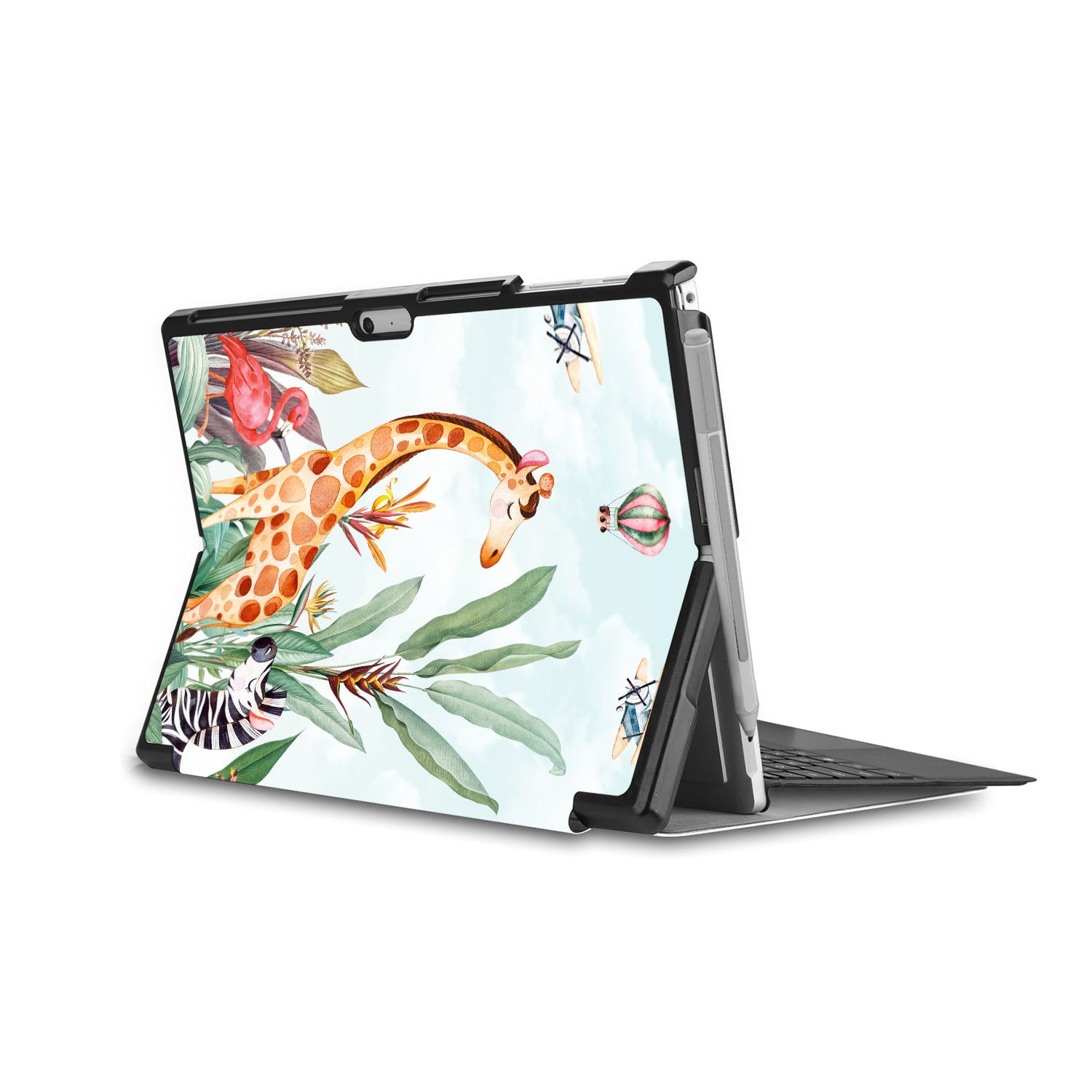 Microsoft Surface Case with Rainforest Animals Design - Durable Protective Cover for Surface Pro/Go/Laptop - Perfect for Work, School & Travel
