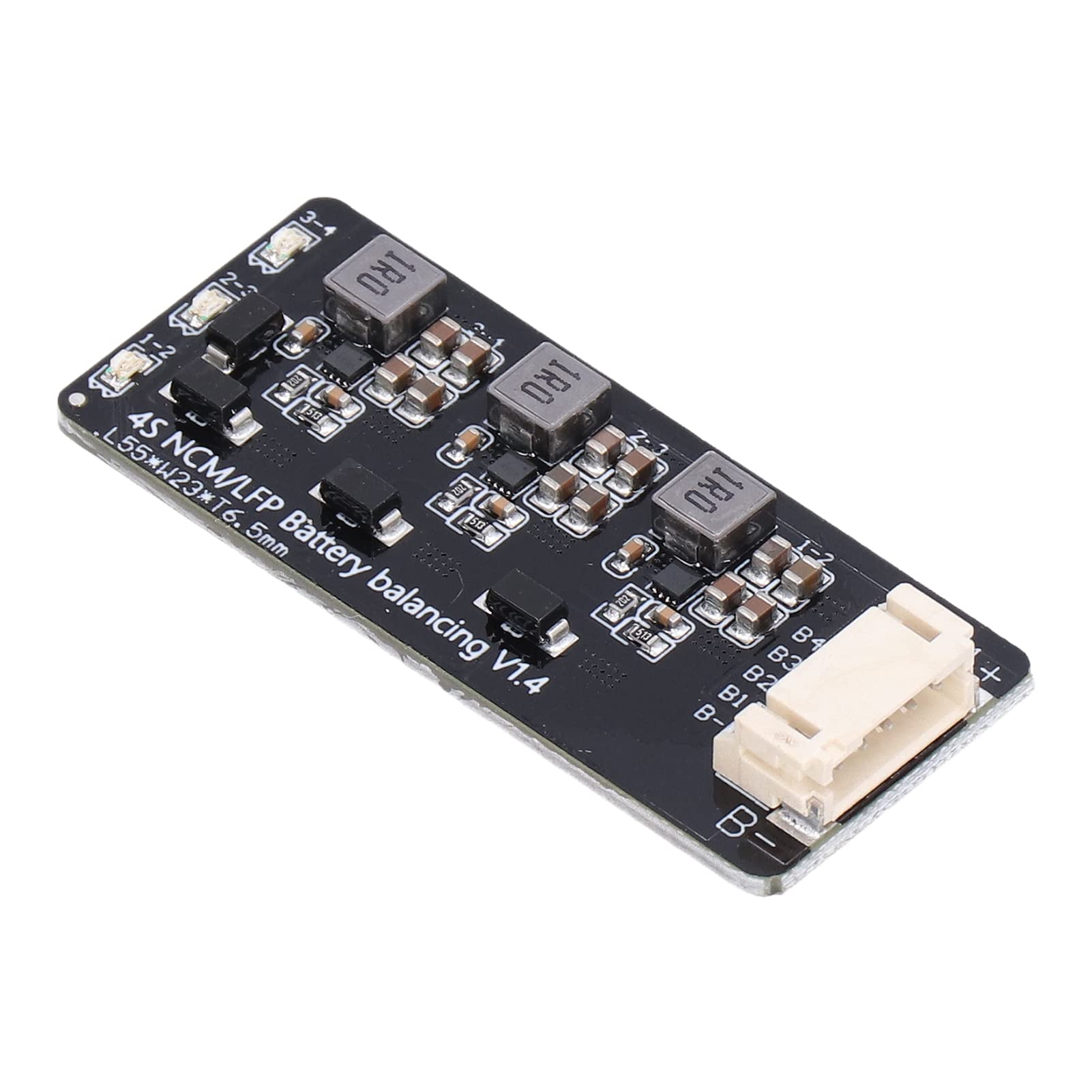 Battery Balancer 0-1.2A Active Equalizer with LED Indicator for 4S Ternary/LiFePO4 Batteries - Perfect for Solar Power Systems, Electric Vehicles & Energy Storage