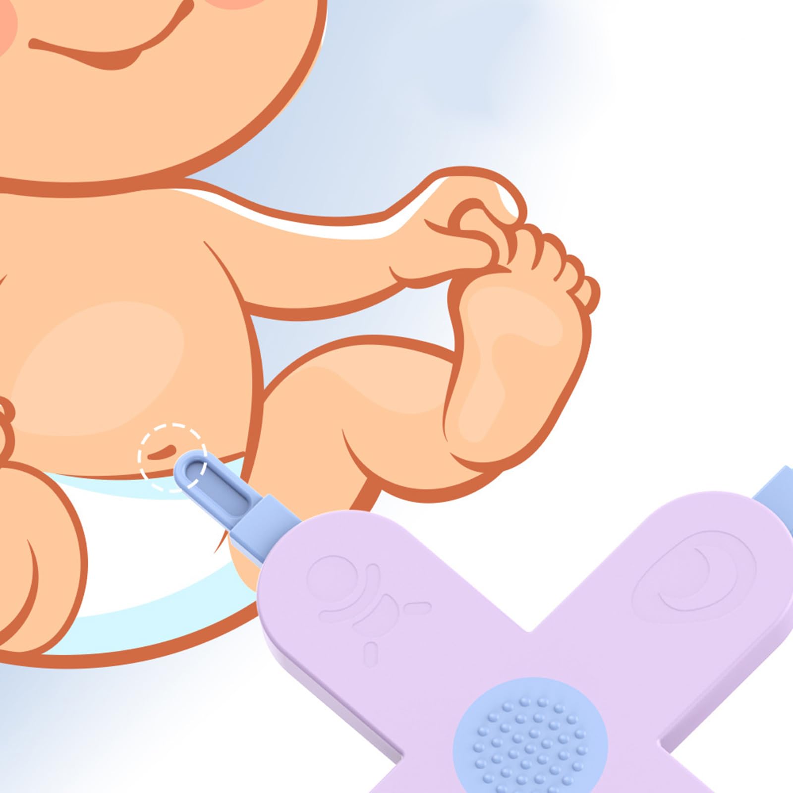 4-in-1 Baby Nasal Cleaner & Ear Pick Set - Safe Infant Nose Spoon, Ear Wax Remover & Nail Cleaner Tool - Gentle Newborn Care Kit for Bath Time & Diaper Changes