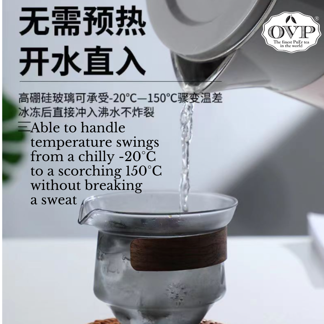 Premium Borosilicate Glass Tea Brewing Set - 2-in-1 Design (250ml) - Perfect for Loose Leaf Tea & Herbal Infusions at Home or Office