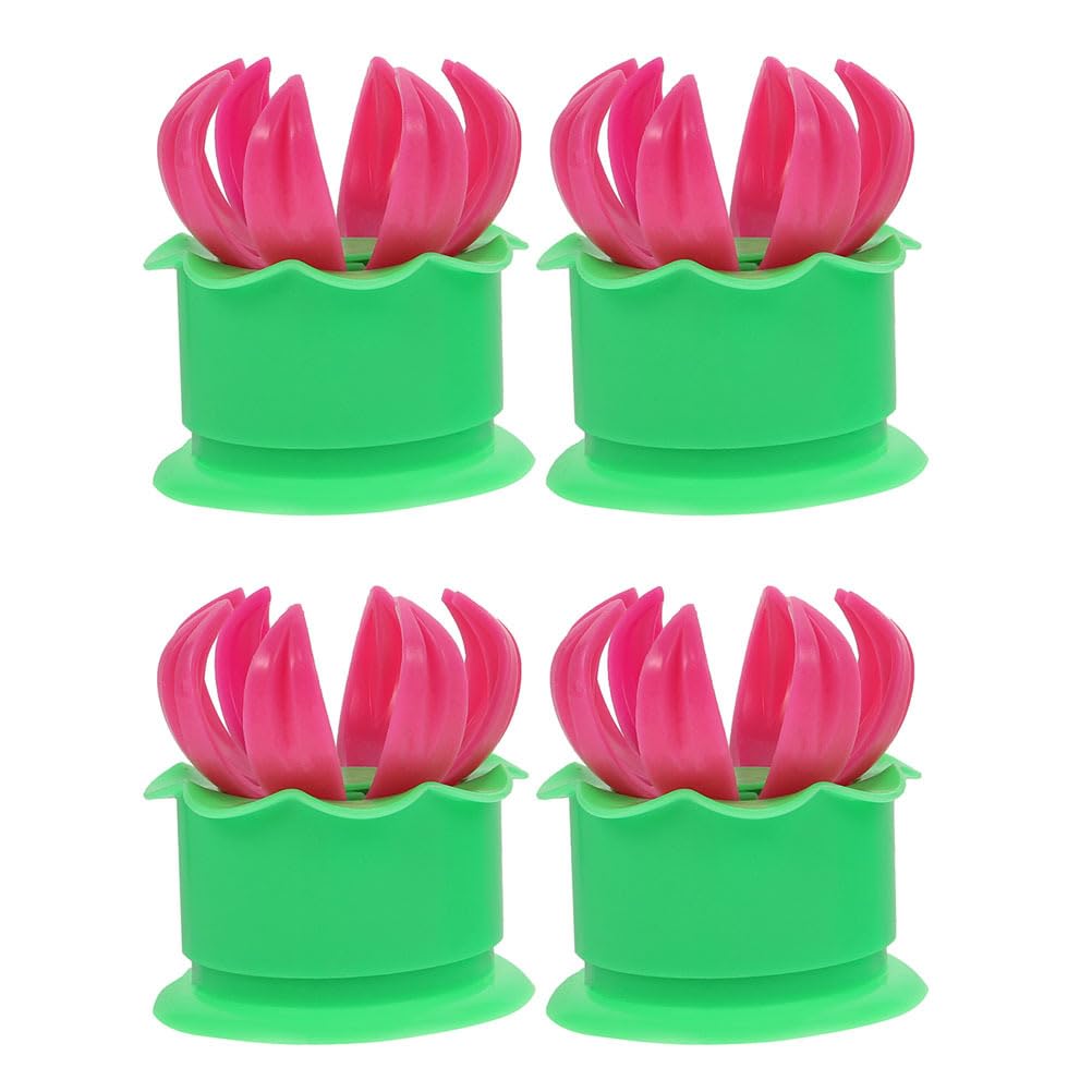 4 Pcs Bun Mold Set - Chinese Baozi Maker, Steamer & Dumpling Bun Maker - Plastic Dough Molding Kitchen Tool for Bao, Pie & Pastry Making - Perfect for Home Baking, Asian Cuisine & Party Food Preparation