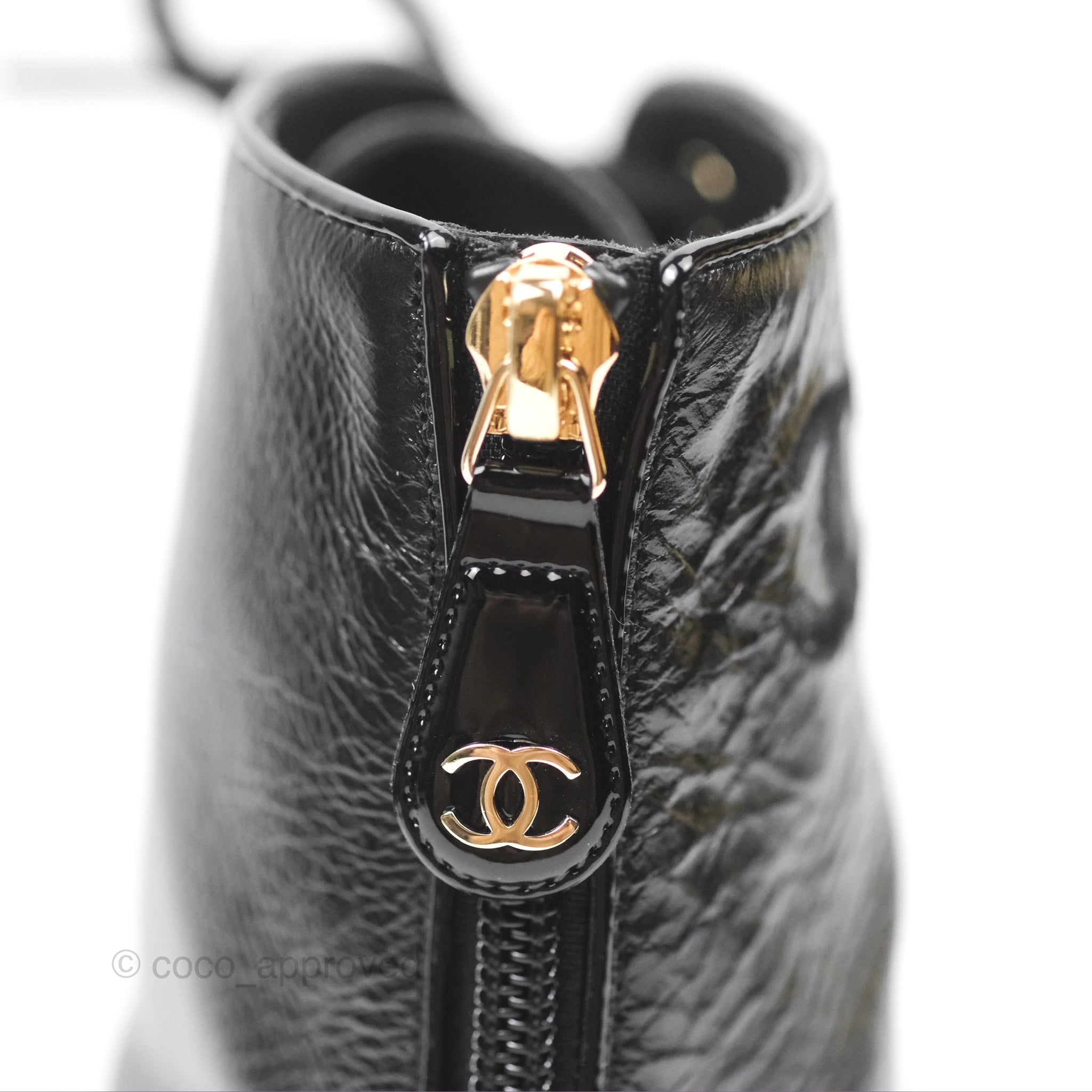 Chanel CC Calfskin Short Boots Black Size 39 Women's Luxury Ankle Boots for Fall Winter Fashion & Casual Outfits
