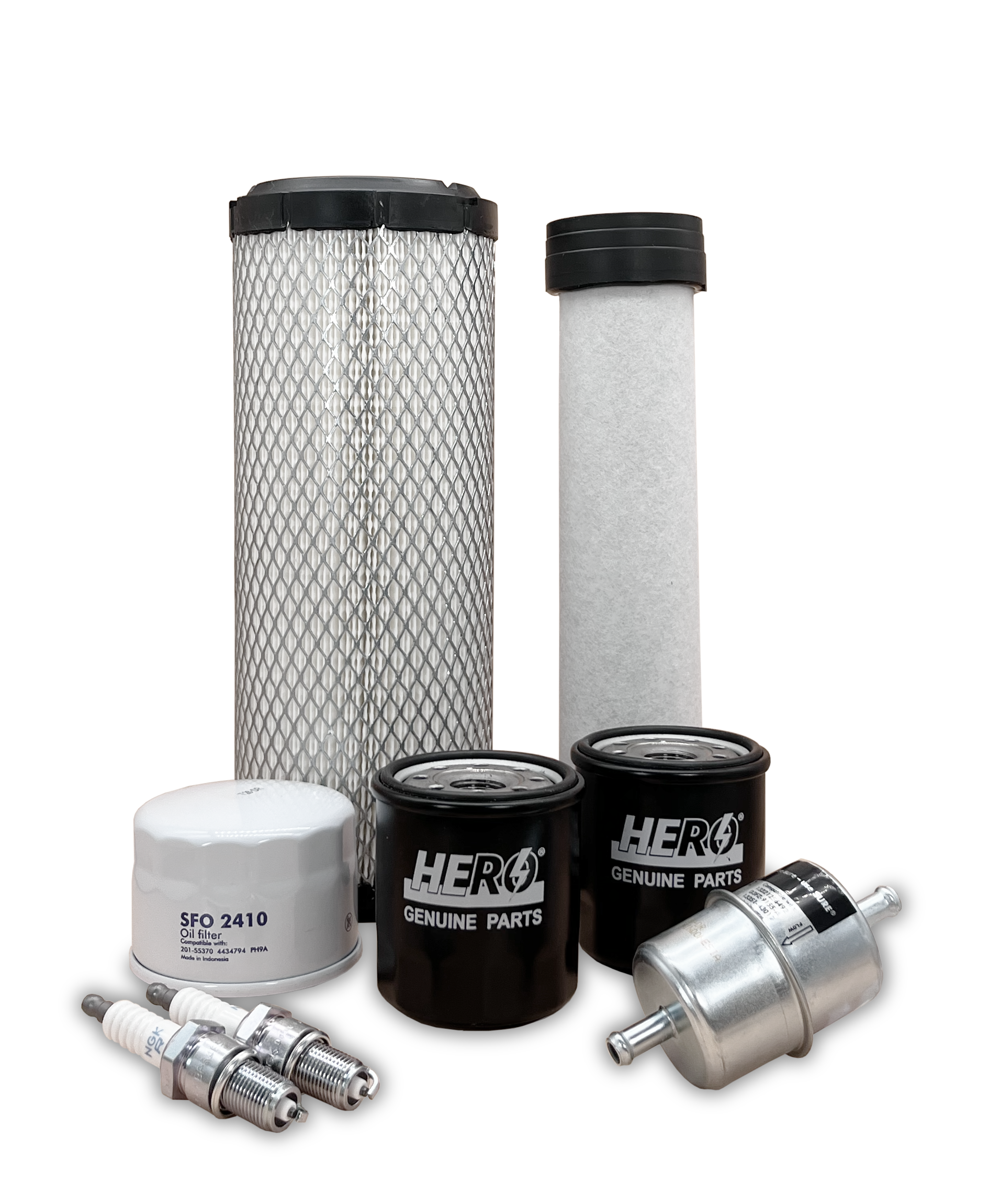 HERO® Maintenance Filter Kit for Scag SPZ61H 23FX Patriot Zero Turn Mower - Air Oil Fuel Filters Replacement - Perfect for Lawn Care & Landscaping Maintenance