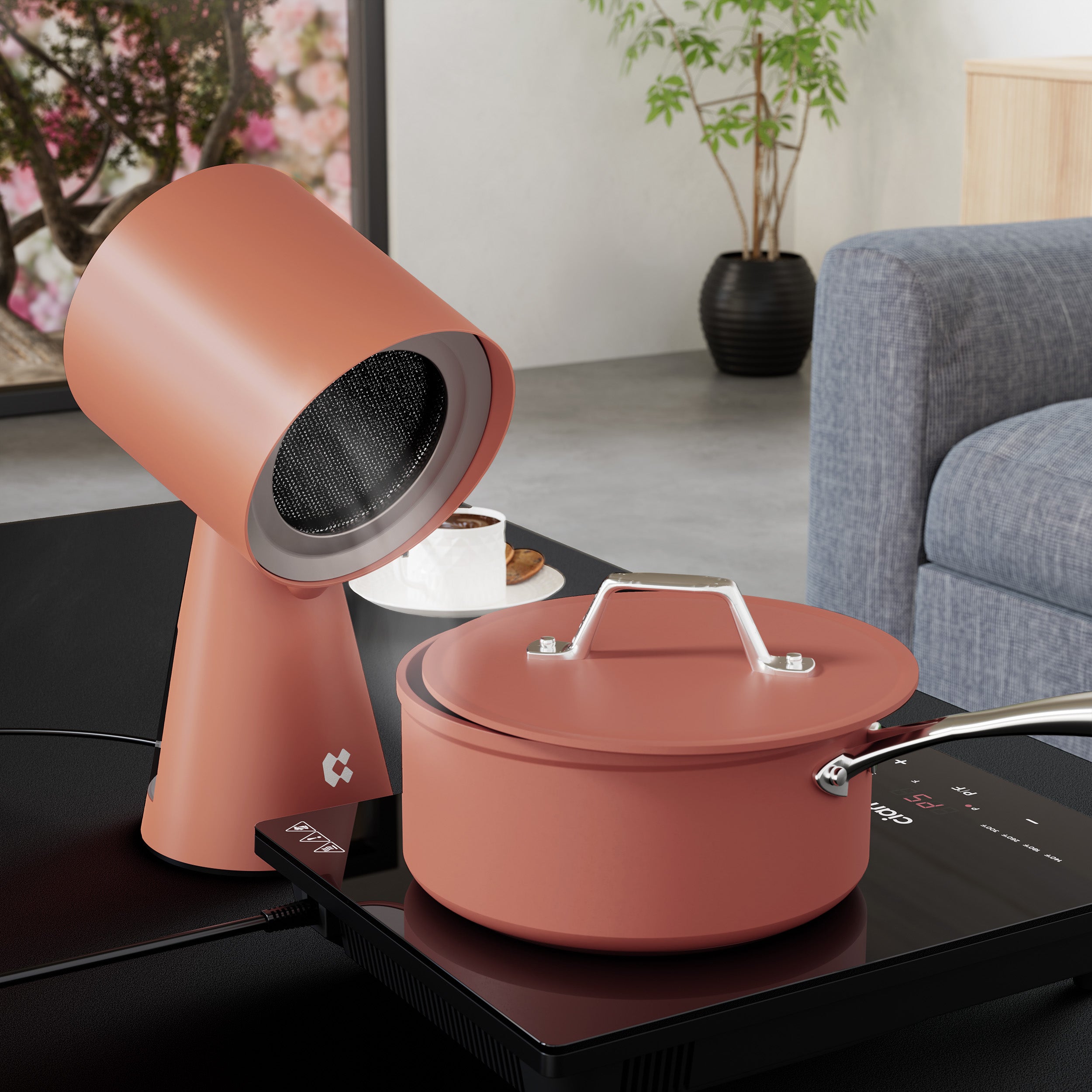 Ciarra HOOD TO GO Portable Mini Desktop Range Hood - Compact Kitchen Exhaust Fan for Small Spaces | Perfect for Apartments, RVs, and Dorm Rooms