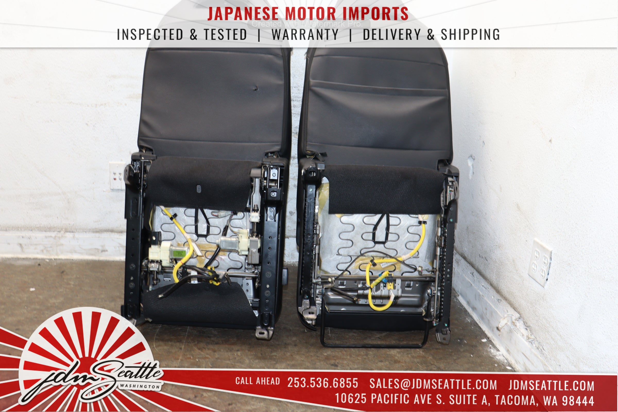 JDM 08-14 Subaru WRX STI OEM Version 10 Seats - Genuine STI Sedan Replacement - Perfect for Racing & Car Enthusiasts