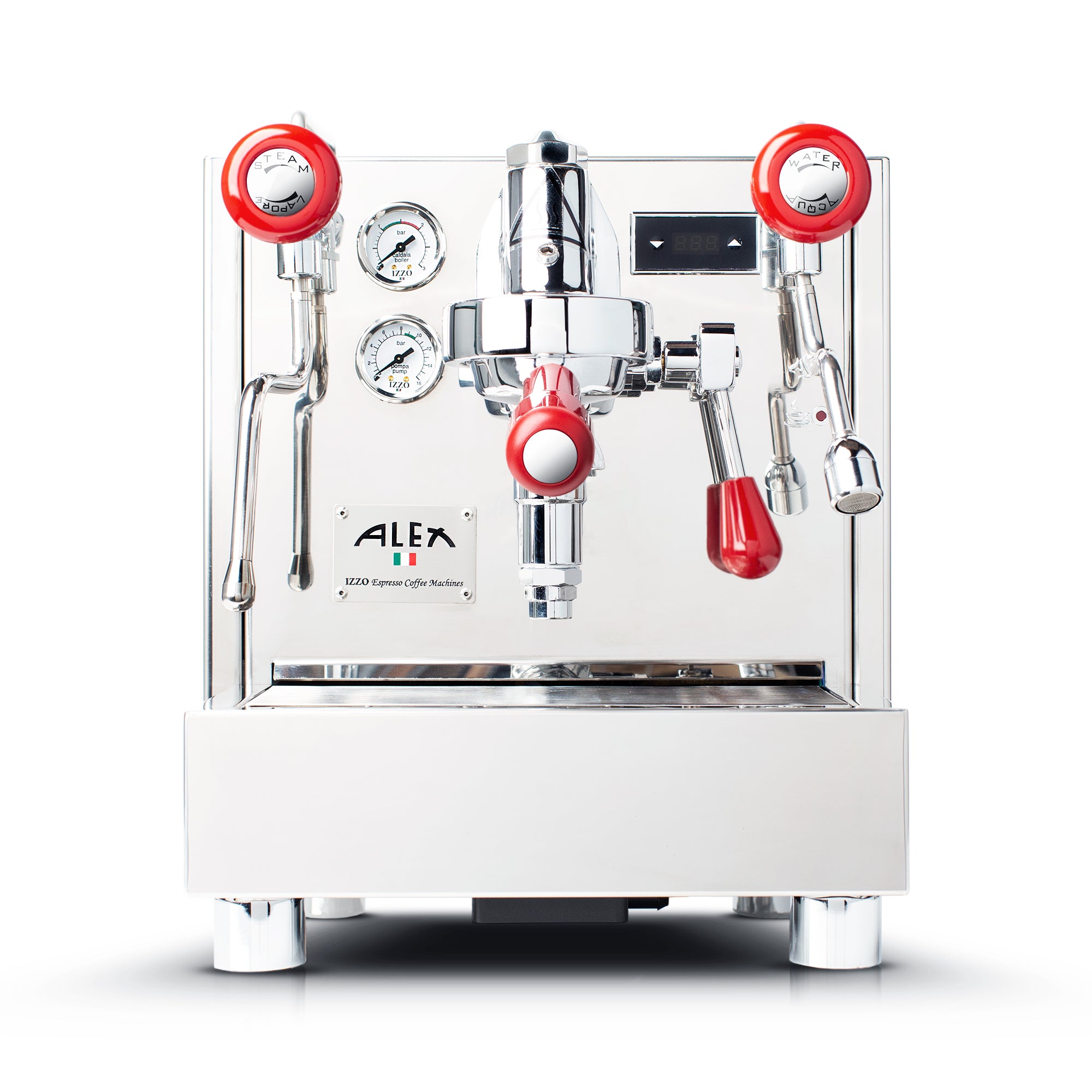Izzo Alex Duetto IV Plus Espresso Machine - Professional Grade Coffee Maker for Home & Cafe Use | Perfect for Latte, Cappuccino & Espresso Drinks