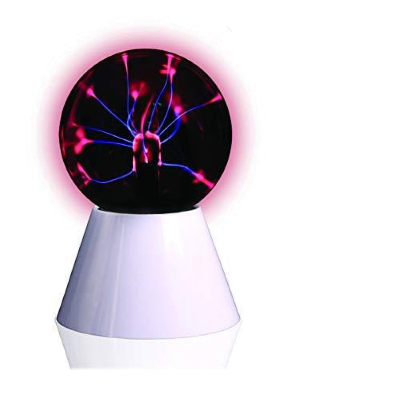 Heebie Jeebies Tesla Plasma Ball Lamp - 7cm USB Powered Lightning Globe - Science Desk Decor & Gift for Kids, Office, Party, Halloween Decorations