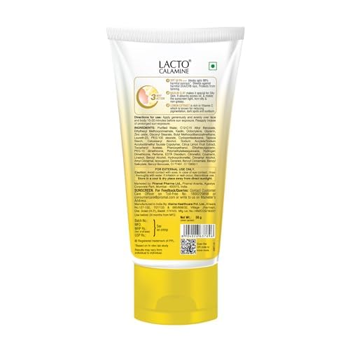 PP Sunscreen SPF 50 PA+++ for Oily Skin - UVA/UVB Protection with Kaolin Clay & Lemon Extract - 50g - Perfect for Beach, Outdoor Sports & Daily Sun Protection