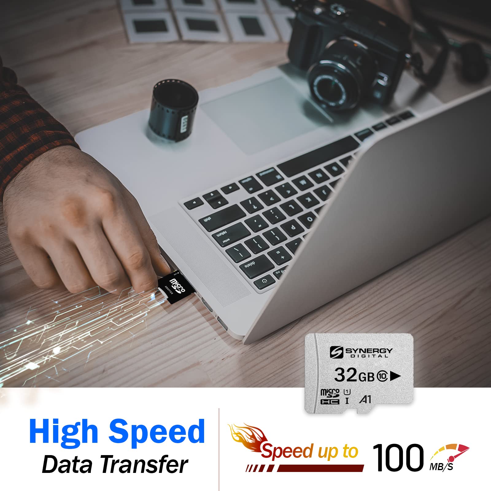 LG MS323 32GB microSDHC Memory Card with SD Adapter - High Speed Storage for Smartphones, Tablets, Cameras & Drones - Perfect for 4K Video, Gaming & Mobile Apps