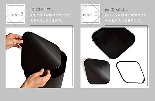 Corner Trash Can - Space Saving Gray Garbage Bin for Kitchen, Bathroom & Office | Compact Waste Basket for Tight Spaces