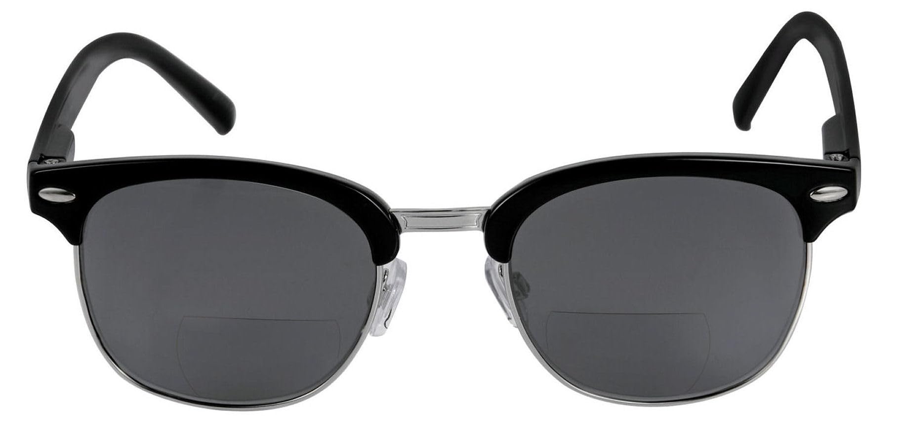 Unisex Bifocal Reading Sunglasses - Classic Semi-Rimless Lightweight Design with Spring Hinges (3-Pack) | Perfect for Outdoor Reading, Driving & Computer Work