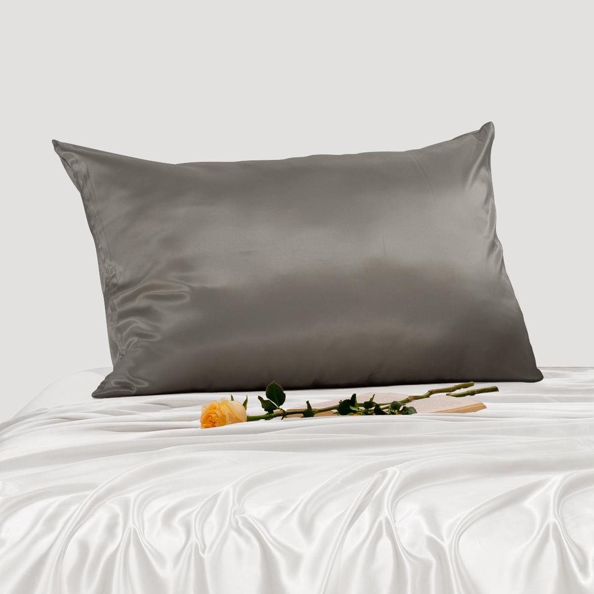 25mm 6A+ Mulberry Silk Pillowcase with Zipper - Luxury Silk Pillow Cover for Hair & Skin Care, Hypoallergenic, Cooling Sleep - Perfect for Bedroom, Travel & Gift Giving