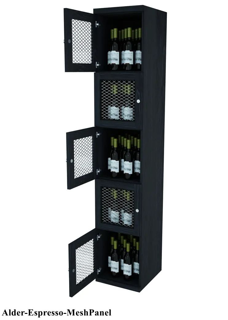 Vinostor Wine Lockers - 5 Locking Bins, 83 5/8