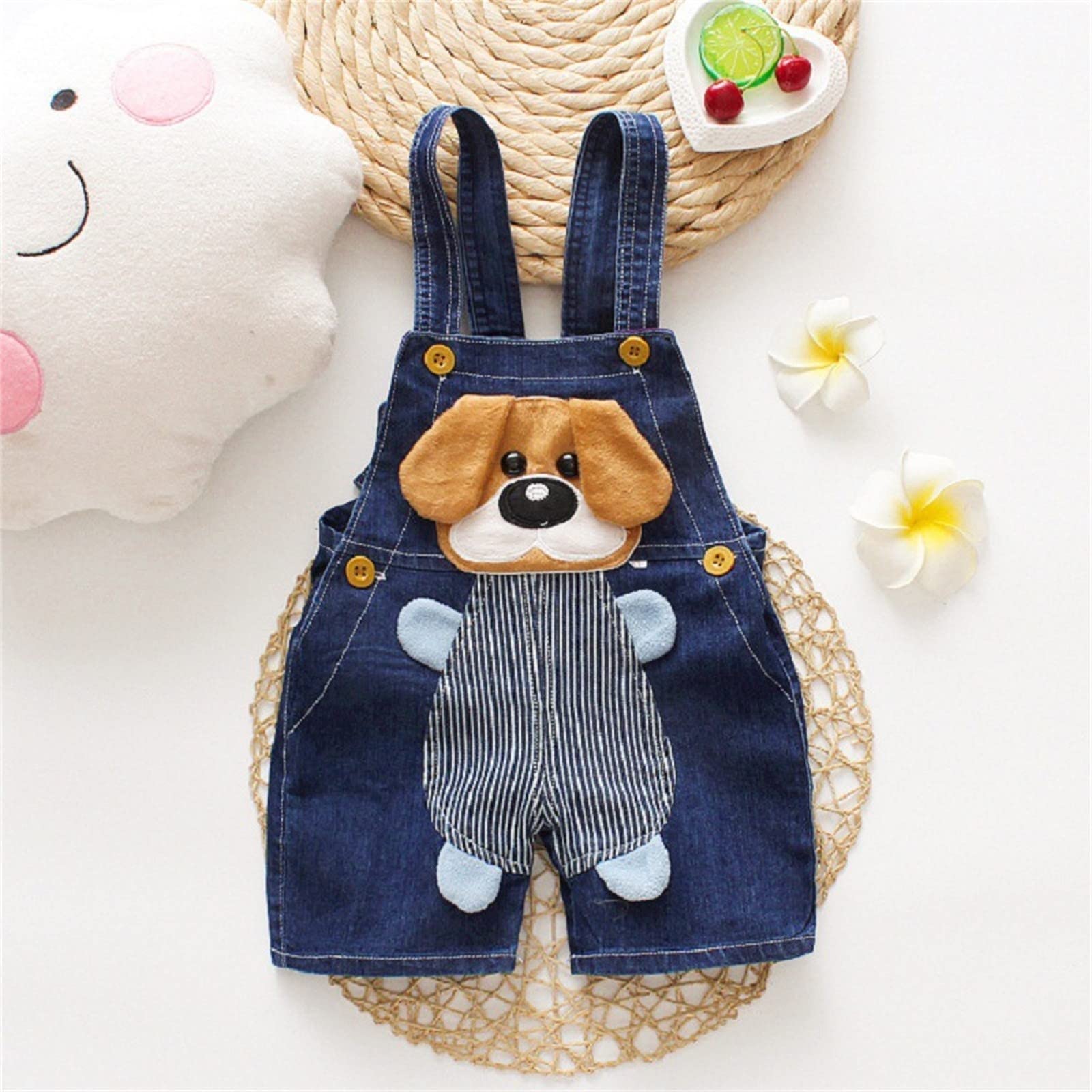 **Baby Denim Overalls for Boys & Girls - Toddler Jumpsuit with Suspenders - Cute & Comfortable Outfit for Playtime, Photos & Everyday Wear**