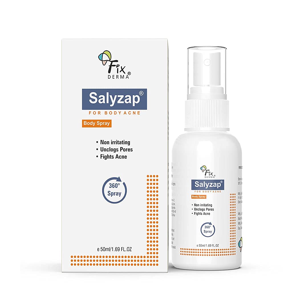 Salicylic Acid Body Acne Spray for Back, Shoulders, Neck & Chest - Acne Treatment for Women & Men | Improves Breakouts & Skin Texture (50ml) | Perfect for Post-Workout, Travel & Daily Skincare Routine