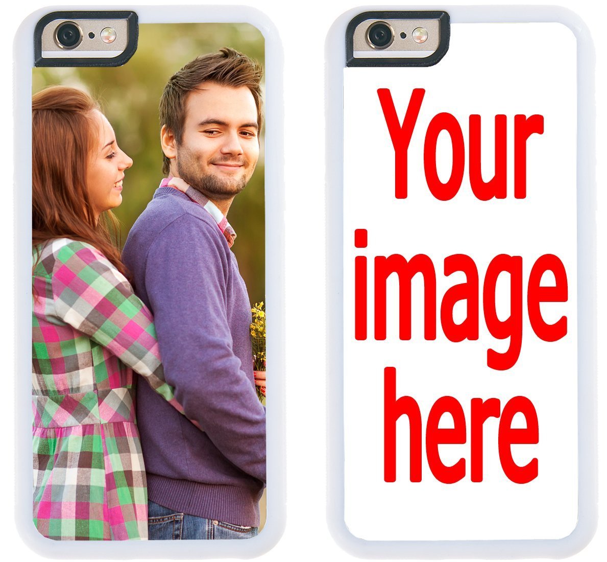Custom iPhone 6s Plus Case with Personalized Photo - White Premium Protective Cover for iPhone 6s Plus - Create Your Own Unique Design - Perfect for Gifts, Travel & Everyday Use