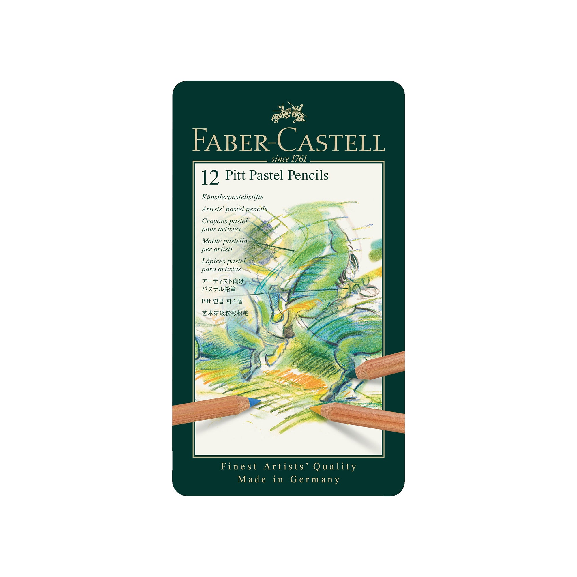12 Pack PITT Pastel Pencils - Soft Pastel Colored Pencils for Artists, Sketching & Drawing - Perfect for Adult Coloring Books, Art Projects & DIY Crafts