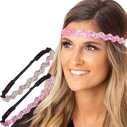 Wave L. Pink & Pink Glitter 2pk