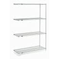Nexel Chrome Wire Shelving 48x30x74 for Storage & Organization