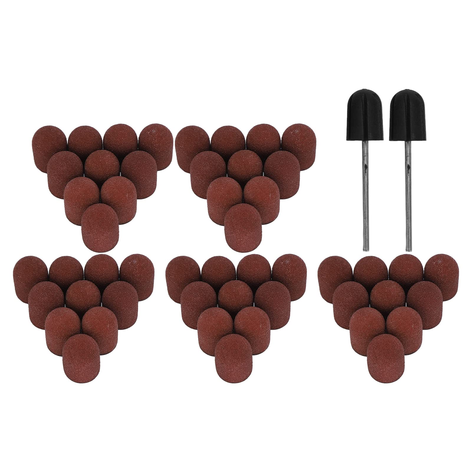 2 Pack Nail Drill Bits Set - Durable Sanding Bands & Mandrel for Professional Manicures | Perfect for Home Nail Care, Salons & DIY Enthusiasts | Women & Men's Grooming Essential