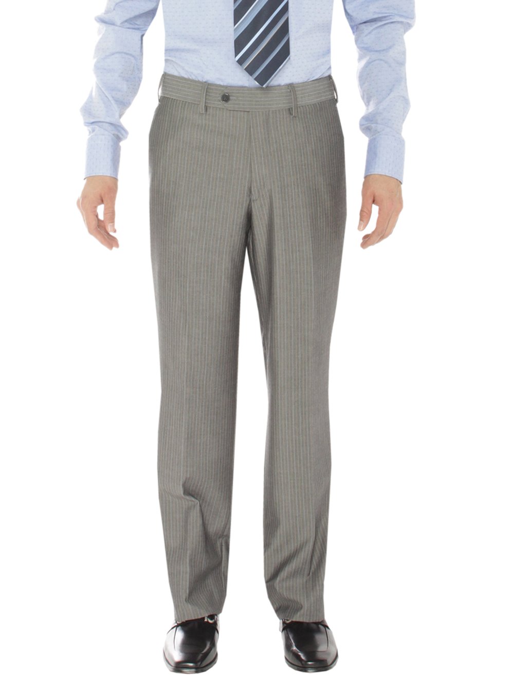 Salvatore Exte Men's Slim Fit Two Button 2 Piece Suit Set - Blazer Jacket & Flat Front Dress Pants for Business, Wedding & Formal Occasions
