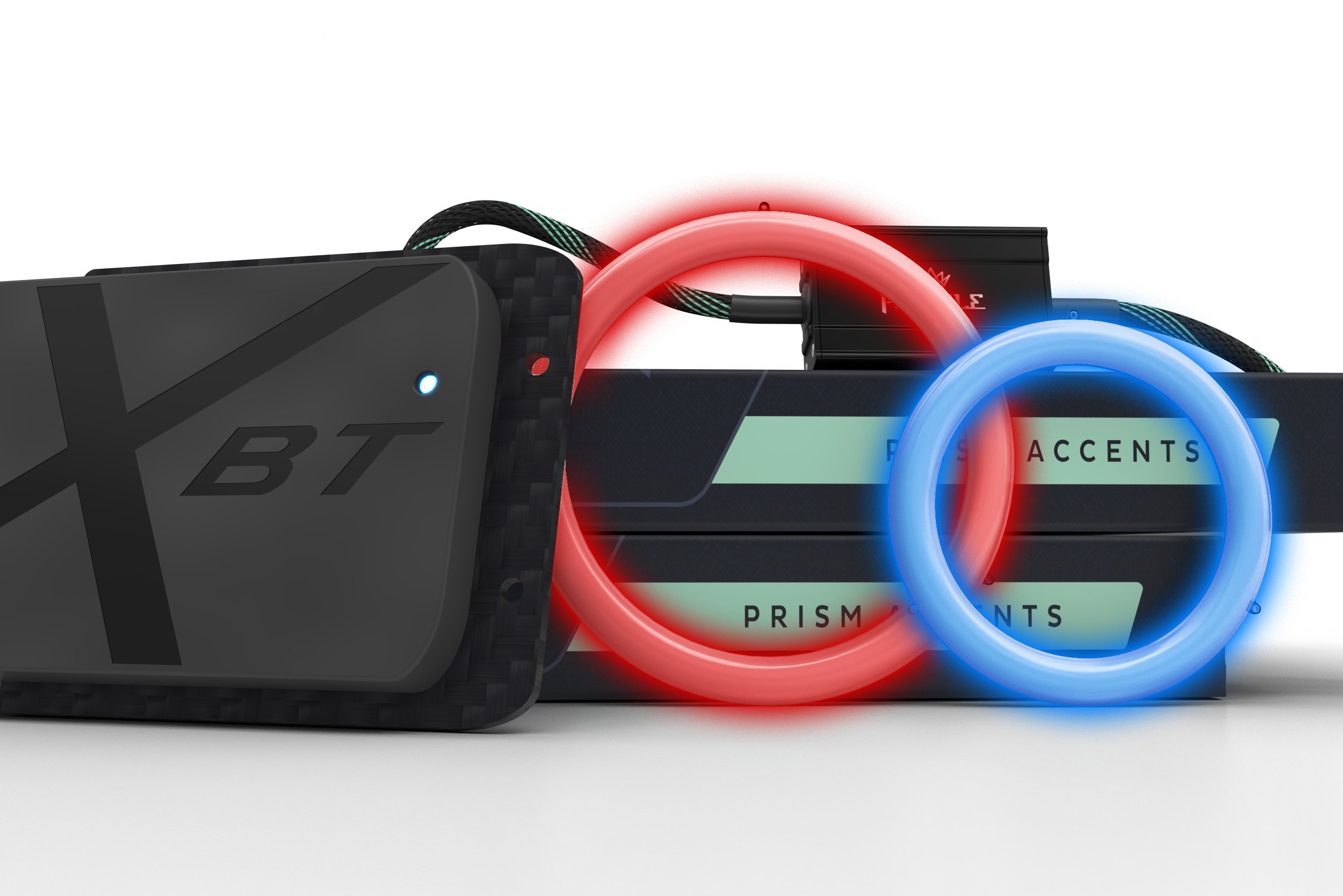 90mm RGB Prism Halo Fan - High Performance PC Cooling Fan for Gaming Rigs, Workstations & Custom Builds (Driver Included, Controller Not Included) - Perfect for Case Lighting, Cooling & Aesthetic PC Mods