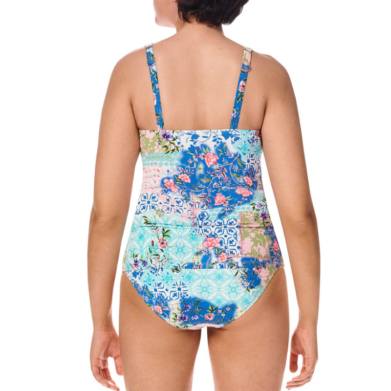 Amoena Paxos Mastectomy Tankini Top for Women - Post-Surgery Swimwear with Built-In Bra, Comfortable & Stylish for Beach, Pool, and Vacation