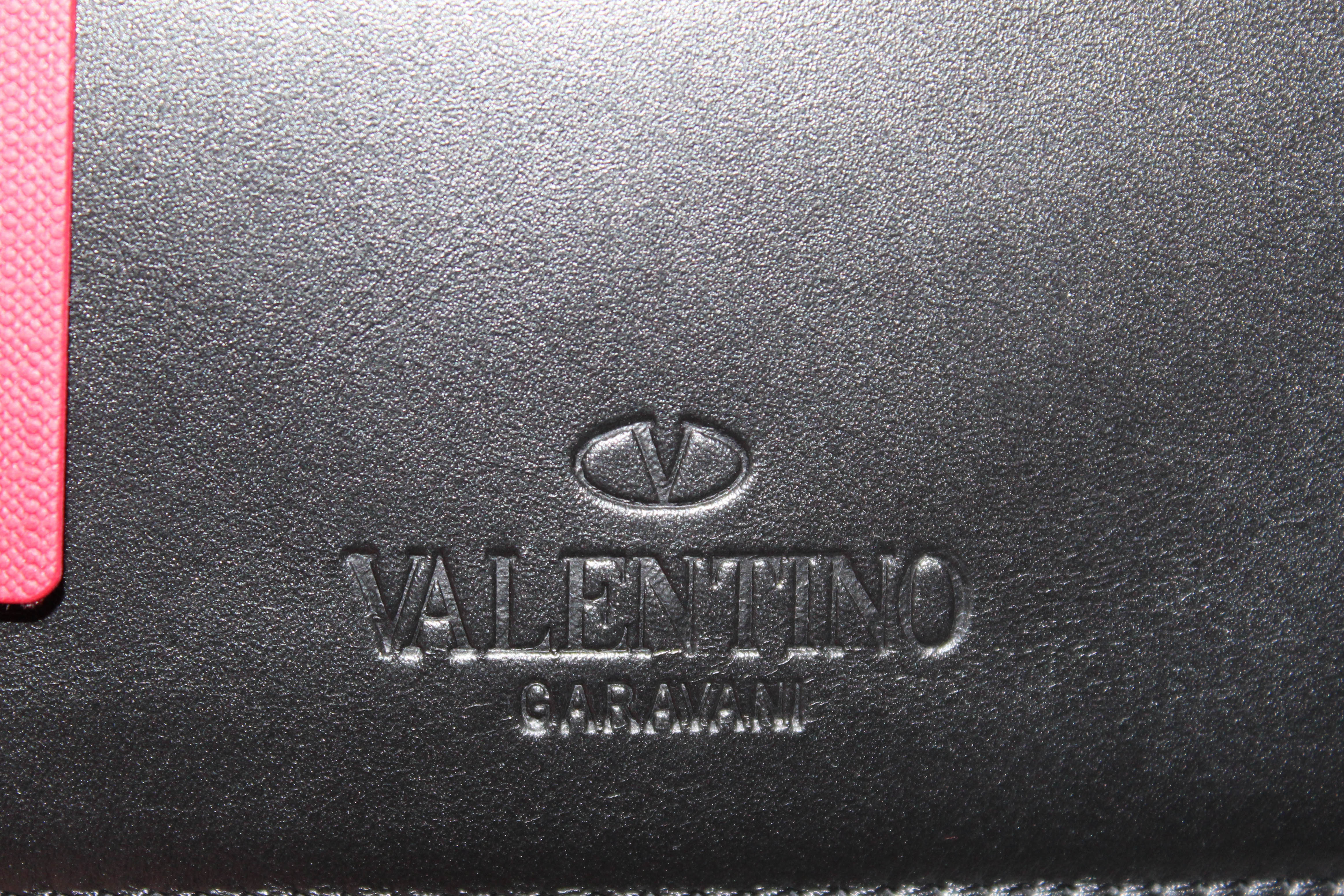 Authentic Valentino Garavani Demilune Leather Bag with Chain Trim & Double Handles - Luxury Small Crossbody Purse for Women, Perfect for Date Night & Evening Events