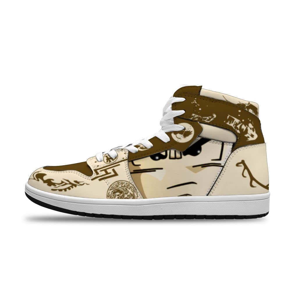 NINGDHUAIX Custom Anime Saiyan Basketball Shoes for Men & Women - Lightweight Sports Sneakers for Running, Gym, and Casual Wear - Dragon Ball Z Inspired Fashion Shoes