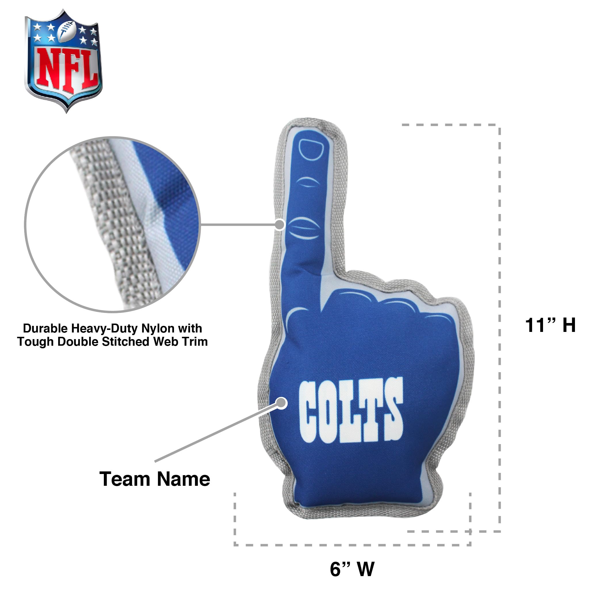 Pets First NFL Unisex Dog Toy - #1 Fan Chew Toy for Dogs, Perfect for Game Day & Playtime Fun