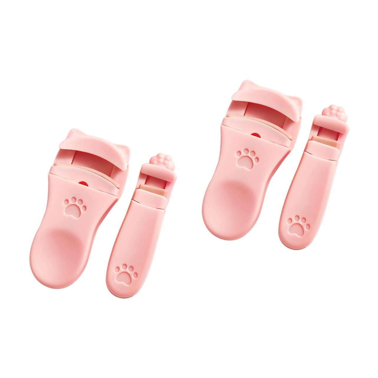 Beavorty 2-Pack Professional Eyelash Curler Set - Perfect Curling & Shaping Tool for Asian Eyes, Travel Size (2pcs x 2) - Ideal for Daily Makeup, Bridal Looks & Travel Beauty Essentials