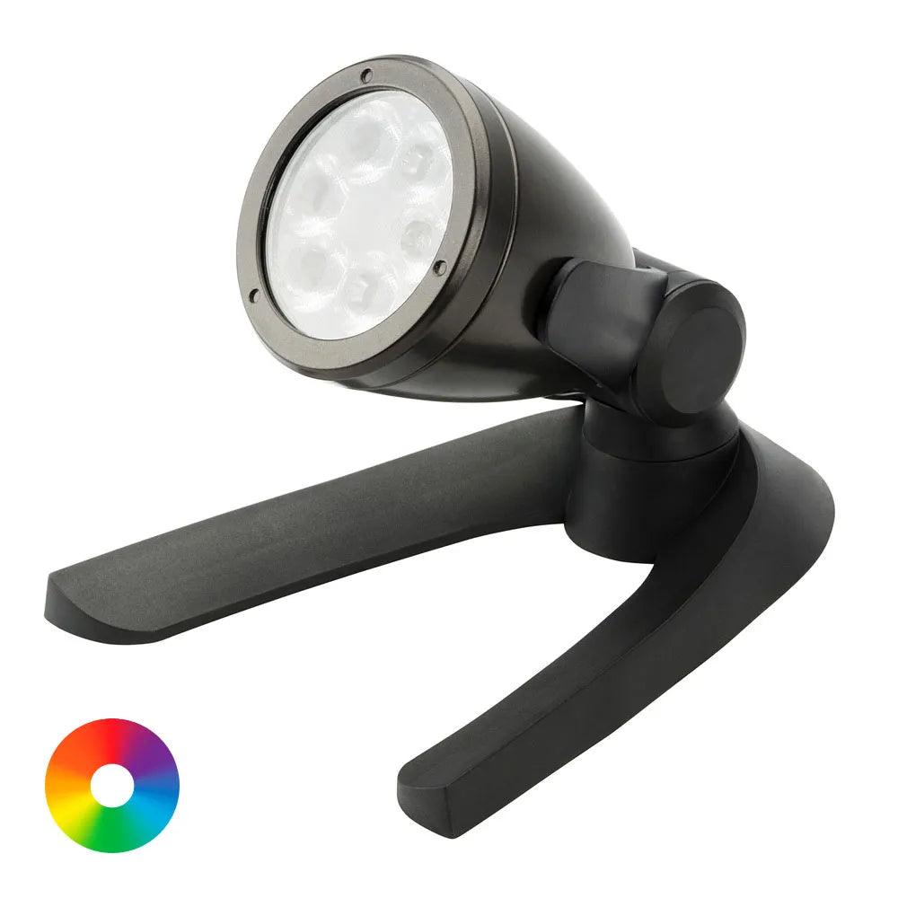 8 Watt RGB LED Color Changing Spotlight - Adjustable Brightness for Indoor & Outdoor Lighting, Parties, and Home Decor