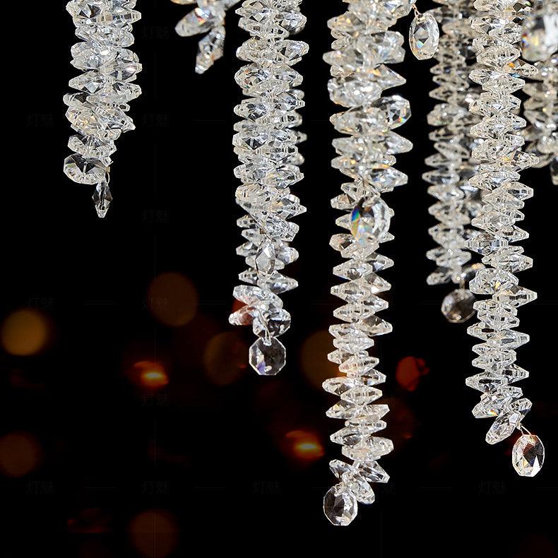 Elegant Albero Crystal Chandelier - Modern Luxury Ceiling Light Fixture for Dining Room, Living Room & Bedroom Decor